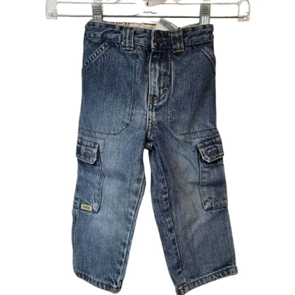 Baby Boy 24M Levi Cargo Blue Jeans Casual Cute Kids Bottoms Clothes Denim Pant
